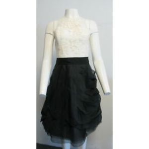 NOIR SACHIN & BABI ivory and black dress sz 4